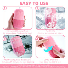 Load image into Gallery viewer, Hollamile Ice Face Roller, Tighten & Tone Skin De-Puff Eye Area, Gift for Women, Silicone Ice Mold for Face Eye Neck Puffiness, Migraine and Pain Relief Beauty Facial Tools, Black