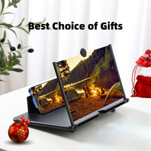 Load image into Gallery viewer, Screen Magnifier for Cell Phone, 16" Phone Magnifying Screen 2022 Upgraded HD 3D Phone Screen Amplifier Phone Stand with Screen Enlarger Compatible with All Smartphones for Movies Videos Gaming