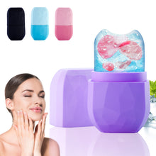 Load image into Gallery viewer, Hollamile Ice Face Roller, Tighten & Tone Skin De-Puff Eye Area, Gift for Women, Silicone Ice Mold for Face Eye Neck Puffiness, Migraine and Pain Relief Beauty Facial Tools, Black
