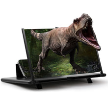 Load image into Gallery viewer, Screen Magnifier for Cell Phone, 16" Phone Magnifying Screen 2022 Upgraded HD 3D Phone Screen Amplifier Phone Stand with Screen Enlarger Compatible with All Smartphones for Movies Videos Gaming